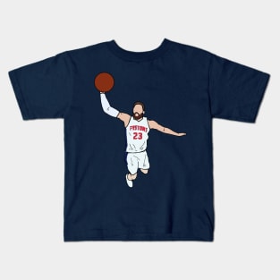 Blake Griffin Dunk - Detroit Pistons Kids T-Shirt